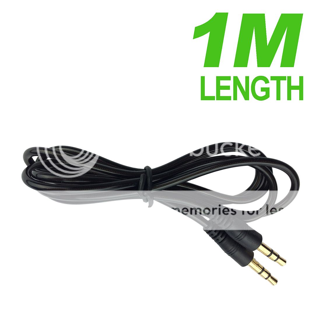 Long AUX Cable 3.5mm Stereo Audio Input Extension Male to Male